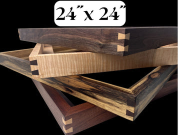 24x24 Hardwood Floater Frame| Multiple Wood Options