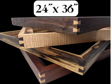 24x36 Hardwood Floater Frame | Multiple Wood Options