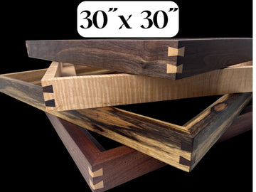 30x30 Hardwood Floater Frame| Multiple Wood Options