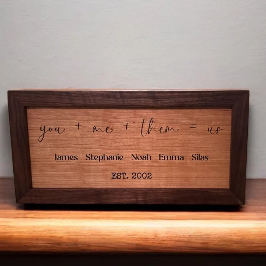 Personalized Family Wood Sign| Anniversary, Mother's Day, Valentine's ...