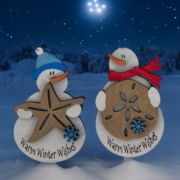 Handmade Snowman Ornament| hand painted| Christmas ornament| Customization | Stocking Stuffer Gift