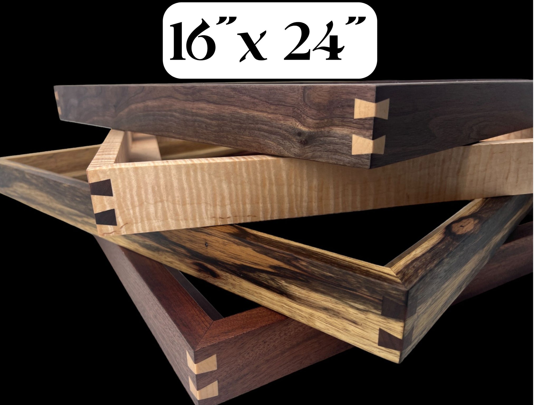 16x24 Hardwood Floater Frame | Multiple Wood Options
