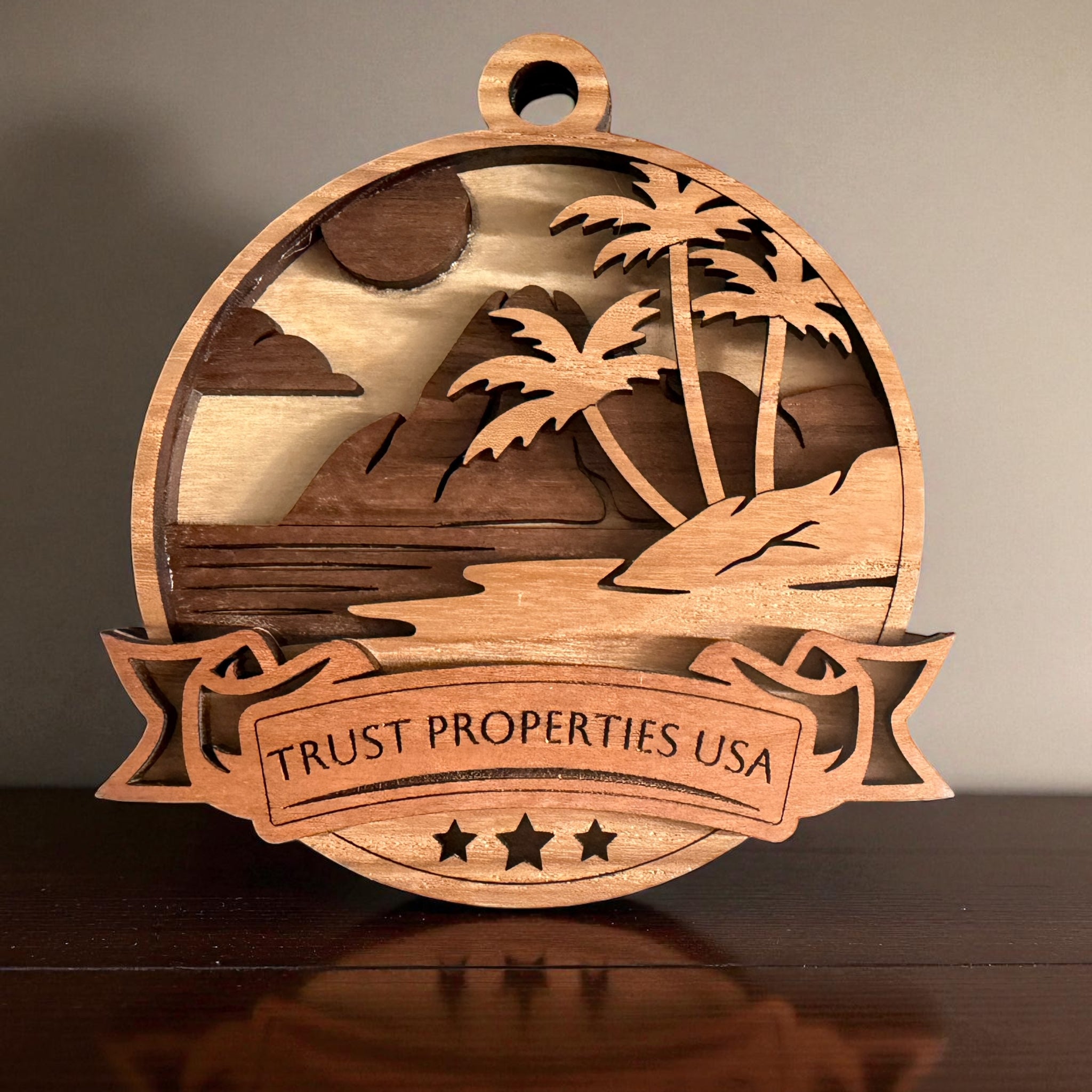 Custom and Personalized Handcrafted Hardwood Ornament