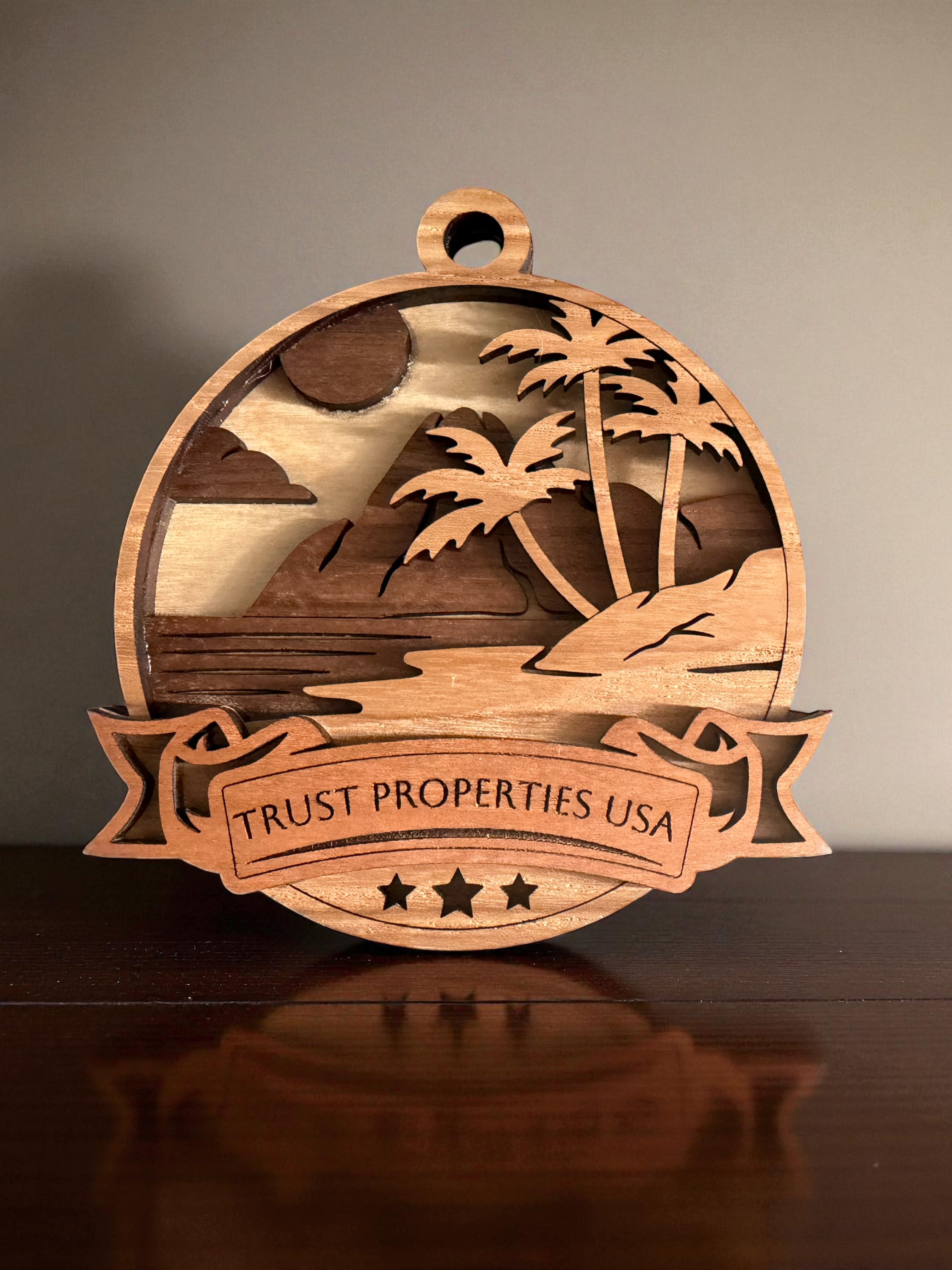 Custom and Personalized Handcrafted Hardwood Ornament