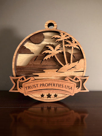 Custom and Personalized Handcrafted Hardwood Ornament