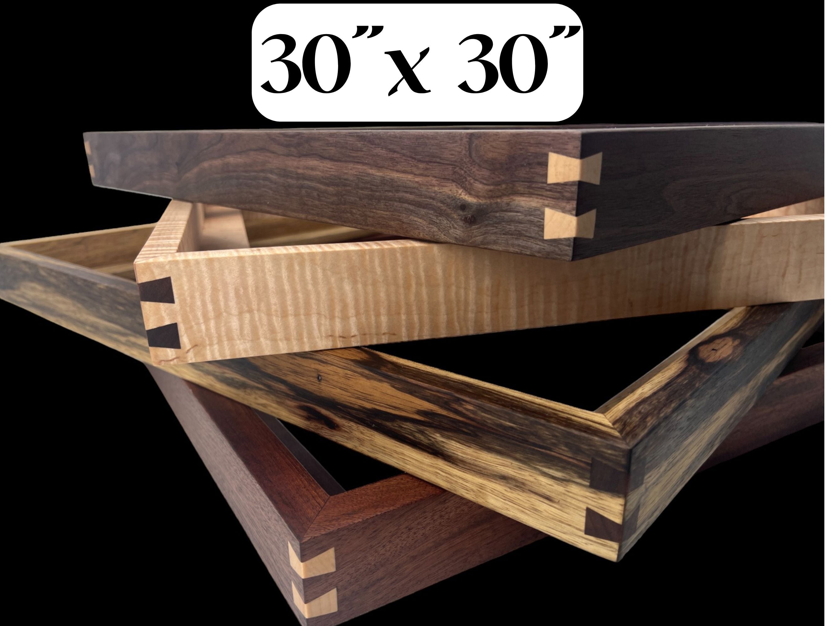30x30 Hardwood Floater Frame| Multiple Wood Options