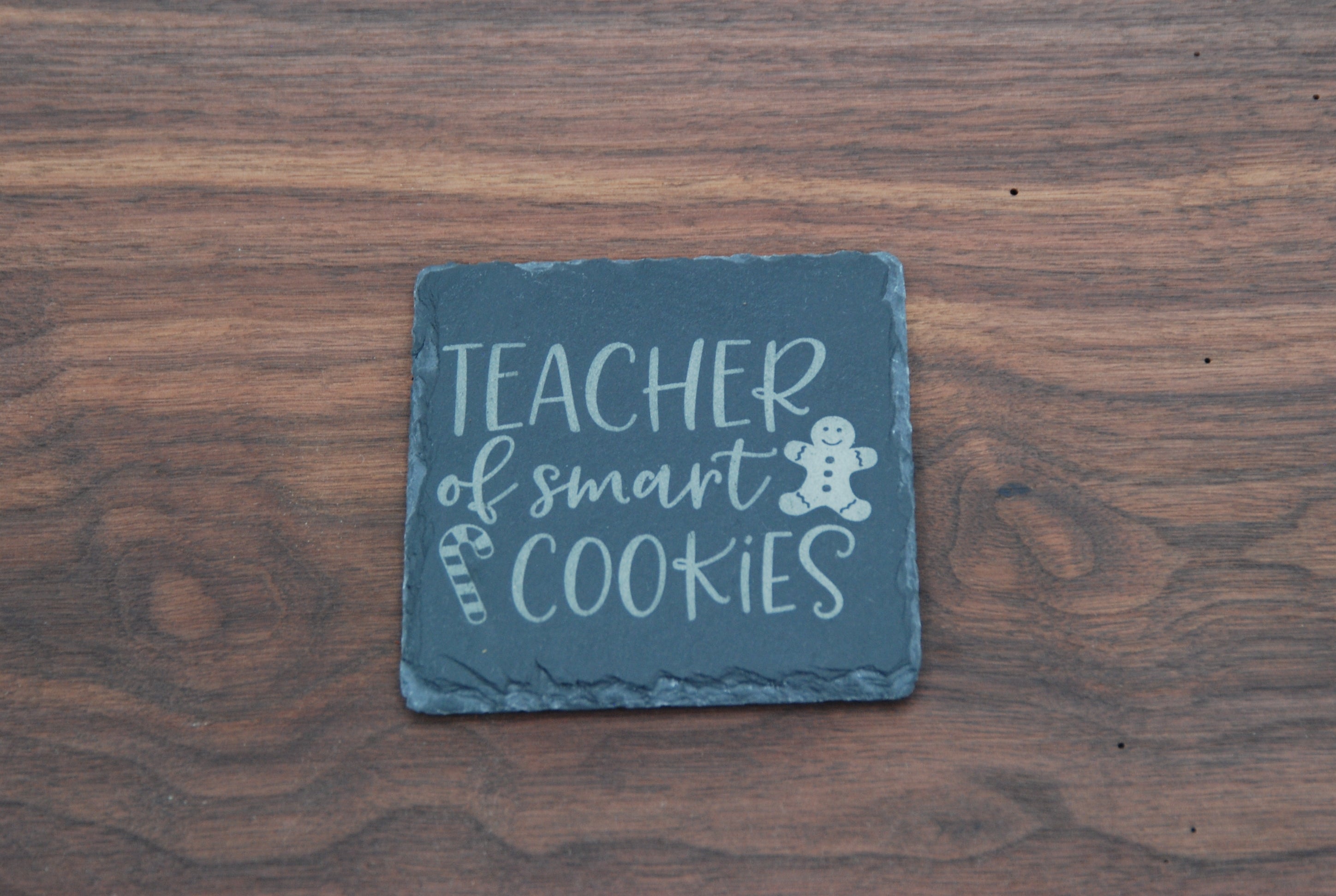4" Square Slate Coaster with Custom Engraving
