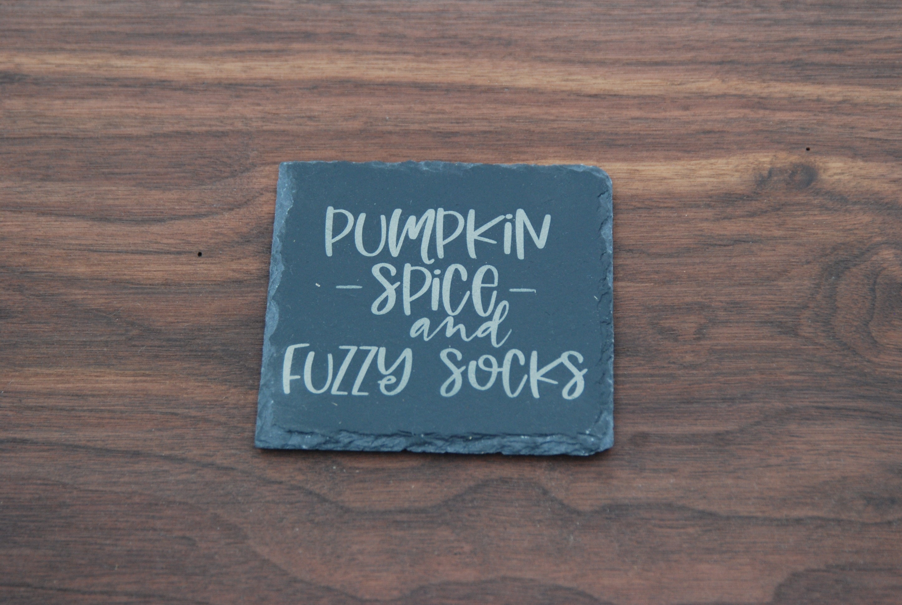 4" Square Slate Coaster with Custom Engraving