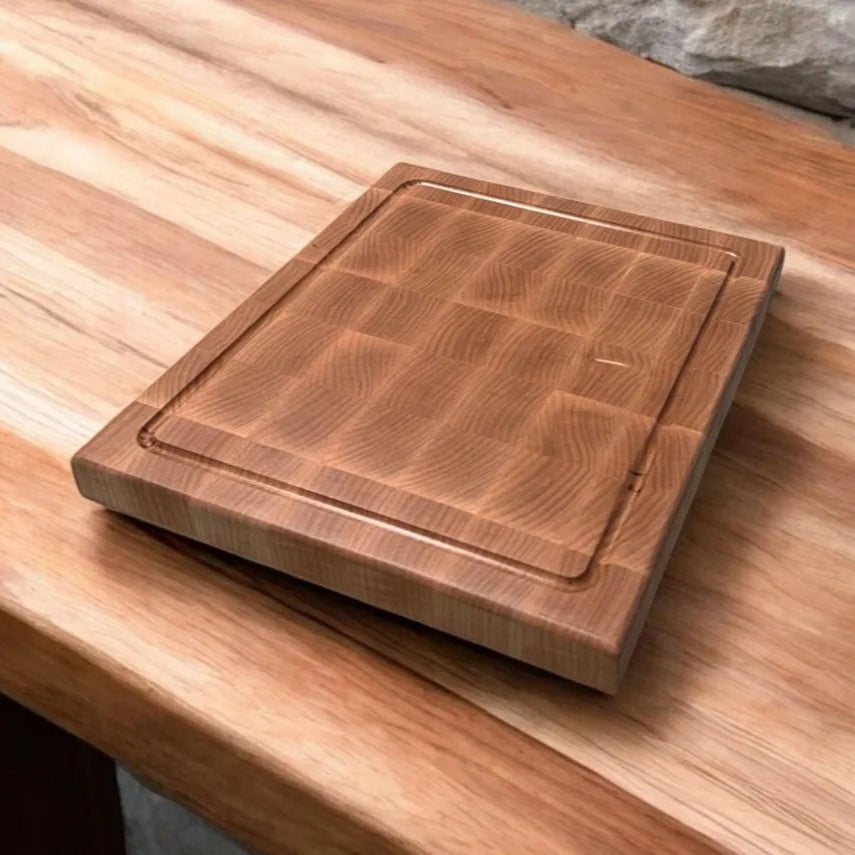 Handmade Maple End Grain Cutting Board Personalized Engrave| Housewarming| Closing Gift| Wedding| Anniversary| Valentine's Day| Foodie Gift