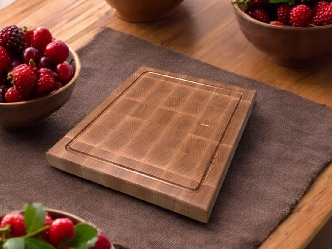 Handmade Maple End Grain Cutting Board Personalized Engrave| Housewarming| Closing Gift| Wedding| Anniversary| Valentine's Day| Foodie Gift