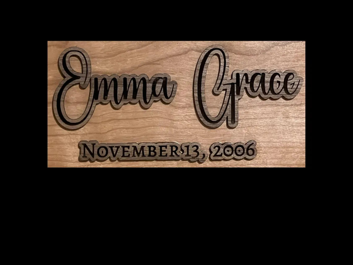 Personalized Baby First Year Photo Frame| Handmade Cherry, Walnut| Newborn to One Year Picture Display| Baby Shower Gift, Expecting Parents