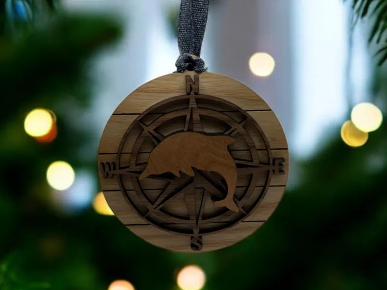 Handmade Coastal and Ocean-Themed Wood Ornaments| Gift for Beach and Sea Lover| Stocking Stuffer| Gift for coworker| Ocean Lover| Christmas