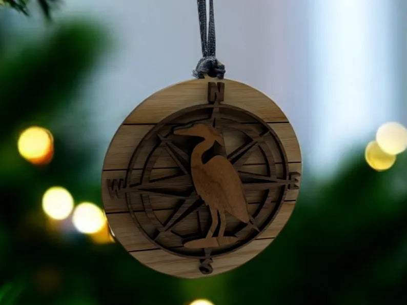 Handmade Coastal and Ocean-Themed Wood Ornaments| Gift for Beach and Sea Lover| Stocking Stuffer| Gift for coworker| Ocean Lover| Christmas