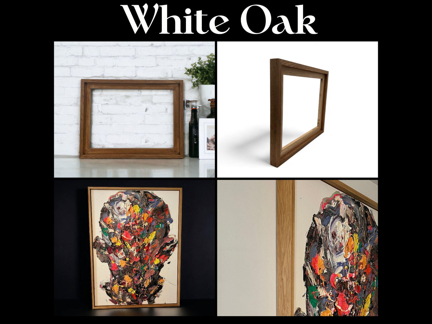 15x15 Hardwood Floater Frame for paintings| Custom Sizes| Made to Order| Handcrafted| Maple, Walnut, White Oak, Cherry, Exotics| Artist gift