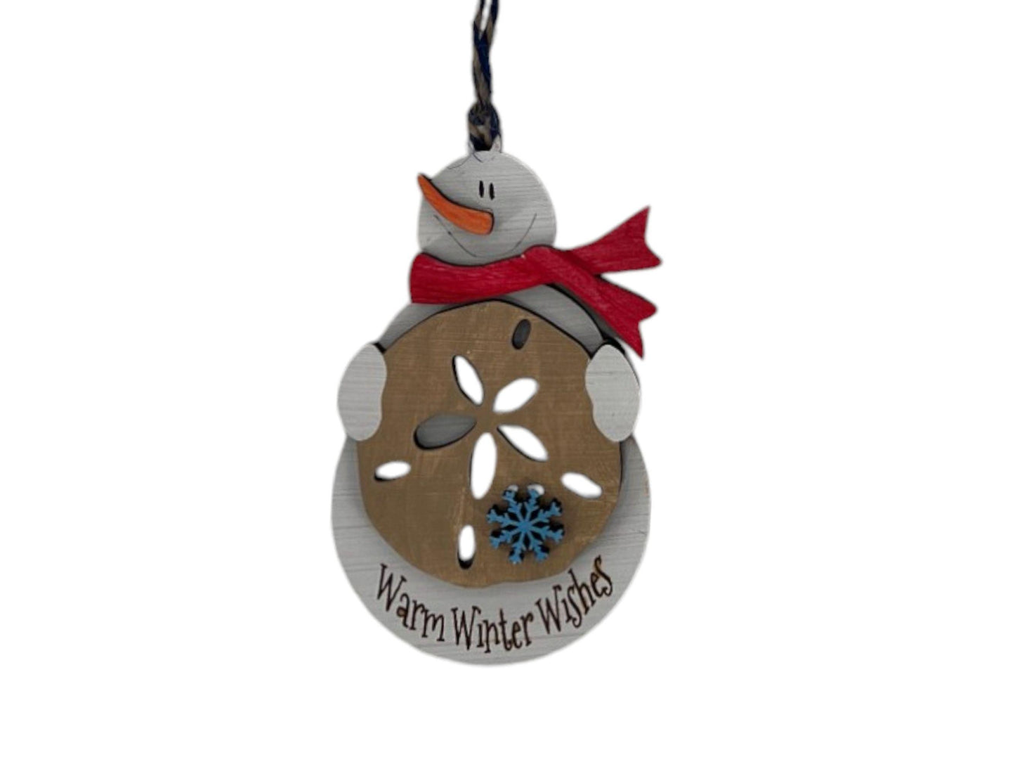 Handmade Snowman Ornament| hand painted| Christmas ornament| Customization | Stocking Stuffer Gift