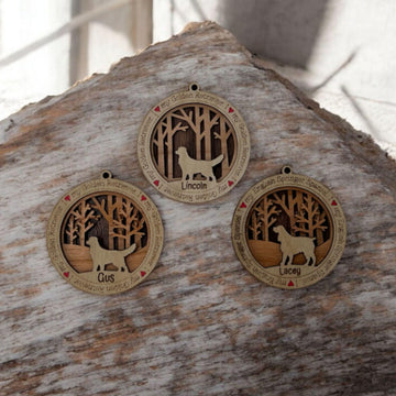 Handmade Custom Dog Breed Wood Ornament| Layered Wood Design| Personalized with Dog's Name| Handmade Gift | Unique Pet Keepsake| Dog lover