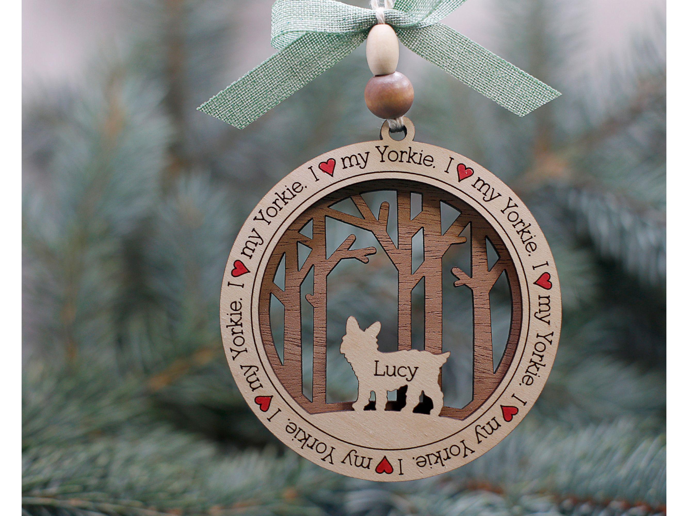 Handmade Custom Dog Breed Wood Ornament| Layered Wood Design| Personalized with Dog's Name| Handmade Gift | Unique Pet Keepsake| Dog lover