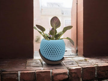 Planter with Drip Plate| Modern Sustainable Design for Succulents, Cacti, and Small Plants| Eco-Friendly Home Decor| gift| housewarming| - Olive Green