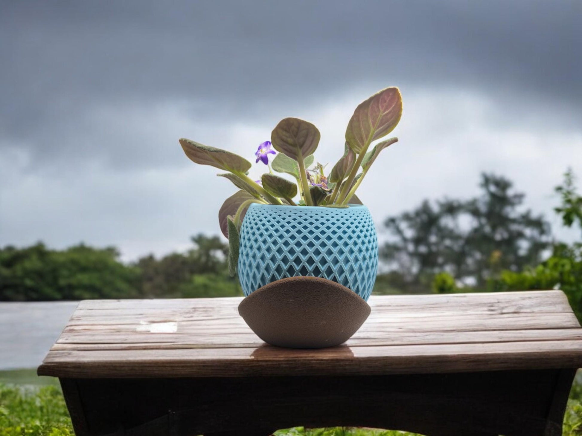 Planter with Drip Plate| Modern Sustainable Design for Succulents, Cacti, and Small Plants| Eco-Friendly Home Decor| gift| housewarming|