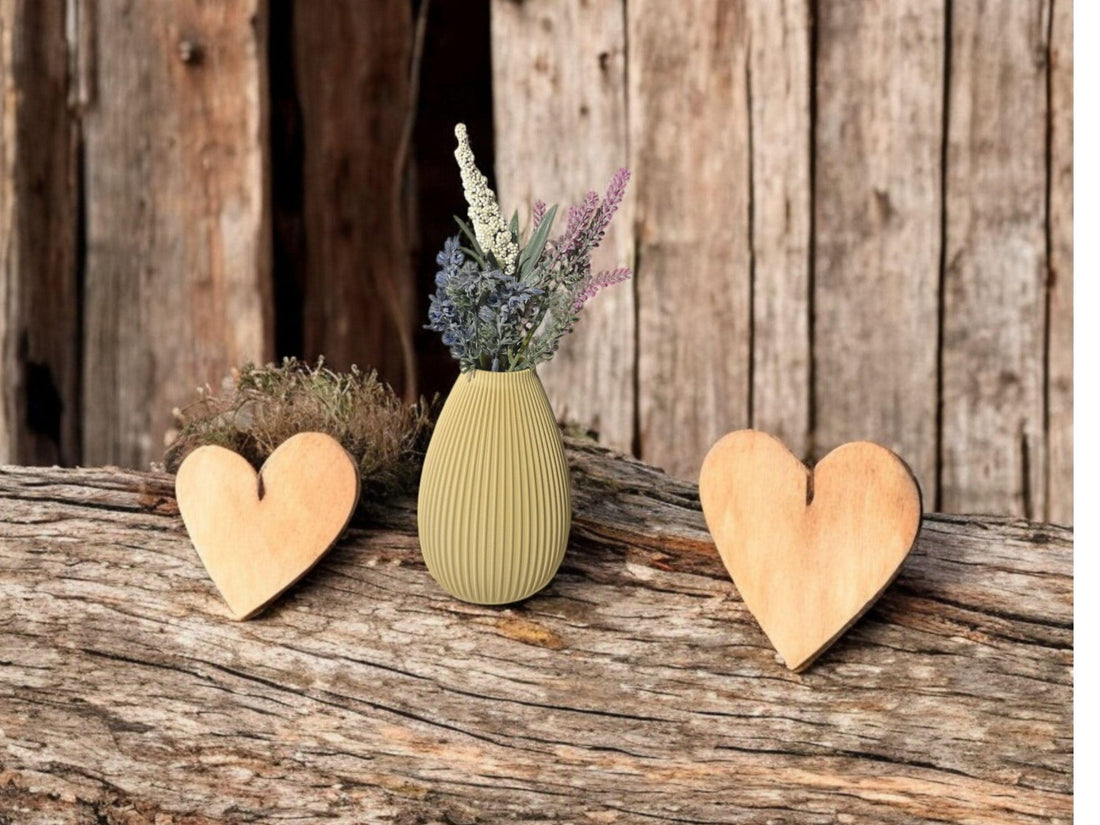 Modern Decorative Beige Vase for Artificial Plant| Minimalist Design| 3D Printed| Small and Medium Size| Housewarming Gift| Mothers Day Gift - Small