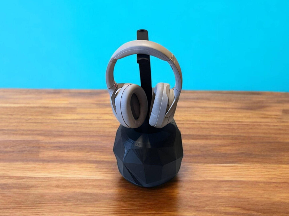 Sturdy Headphone Stand| Large Weighted Base, Easy Assembly, Eco-Friendly PLA, Universal Fit for Desk & Gaming Setup| Gift for Teen| Modern - Default Title