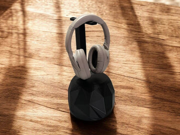 Sturdy Headphone Stand| Large Weighted Base, Easy Assembly, Eco-Friendly PLA, Universal Fit for Desk & Gaming Setup| Gift for Teen| Modern - Default Title