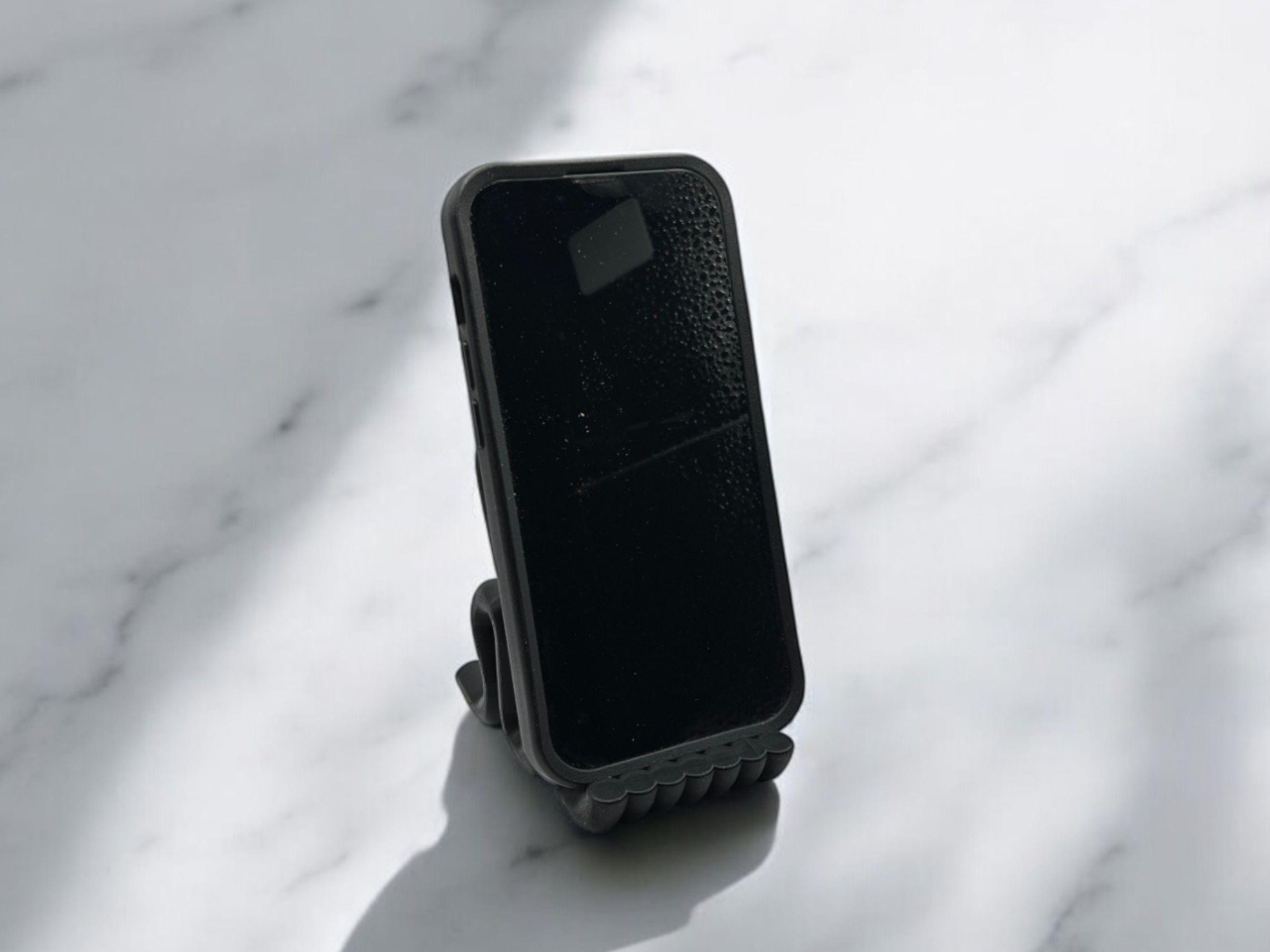 Modern Cell Phone Stand| Minimalist Cell Phone Holder| Desk, Kitchen Stand| Hands-Free Viewing| Great Gift for Coworkers, Office, or home