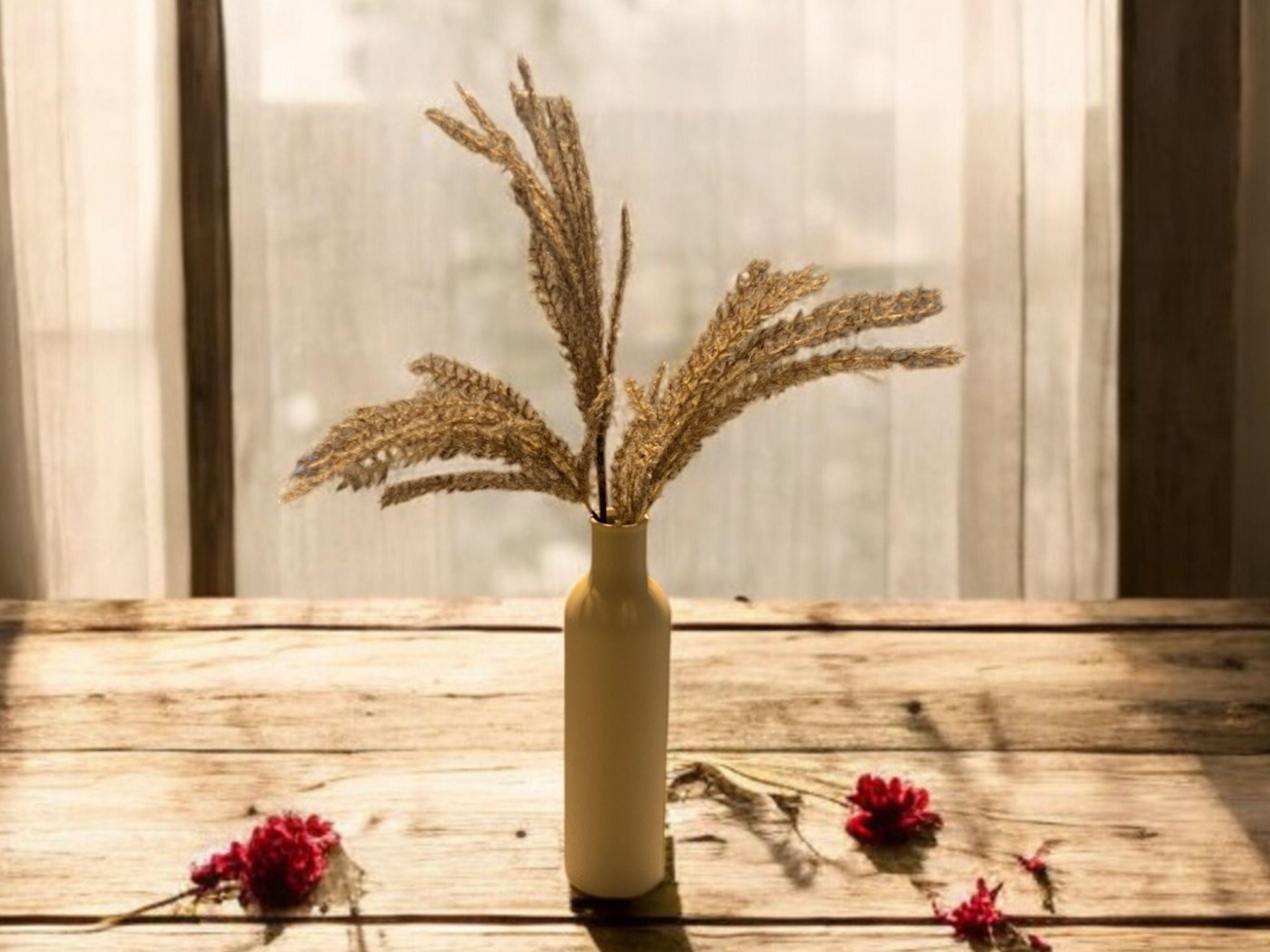 Modern Decorative Vase for Artificial Plants| Minimalist Design| 3D Printed| Multiple Colors Available| Housewarming Gift| Mothers Day Gift - Black
