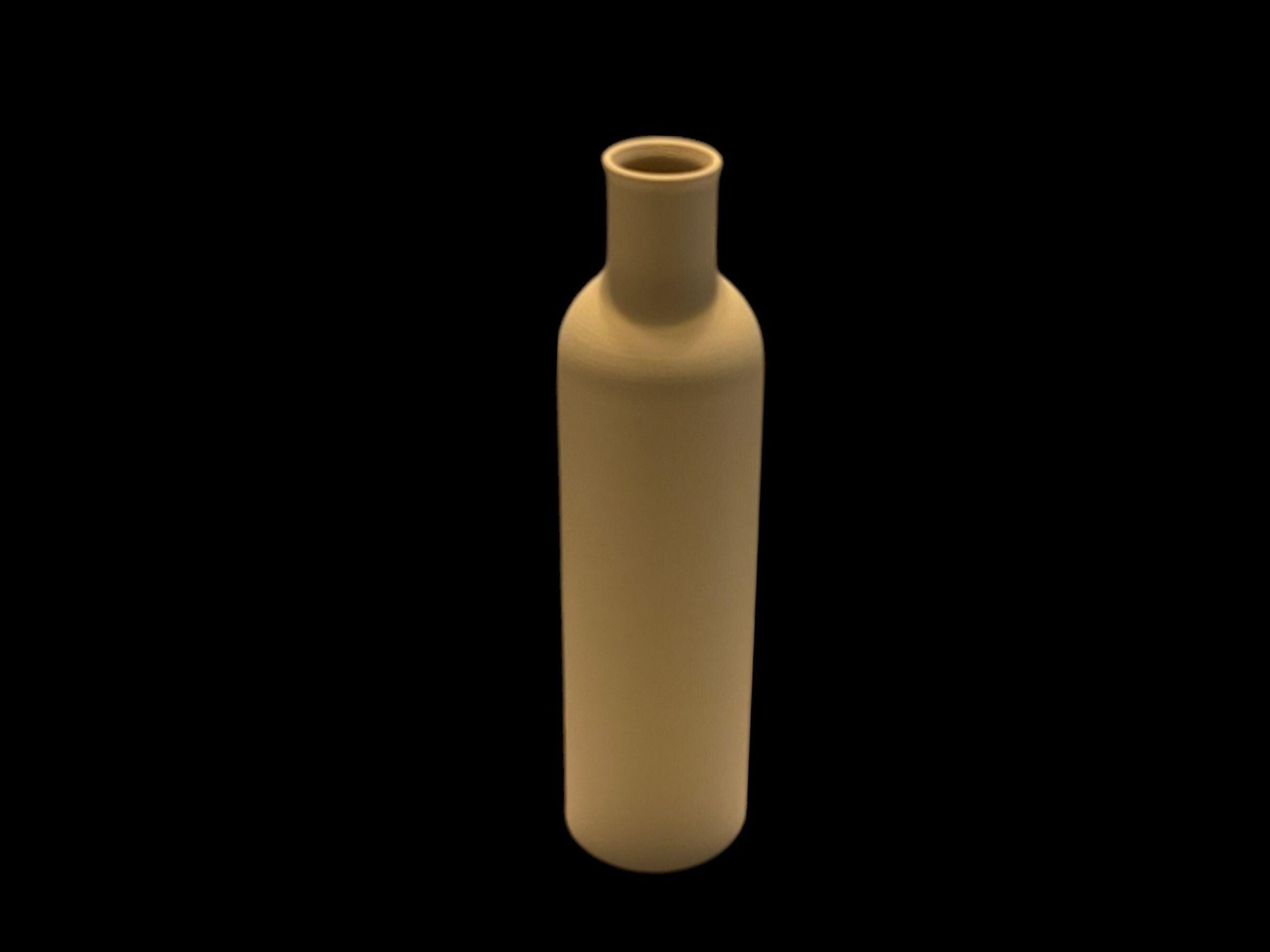 Modern Decorative Vase for Artificial Plants| Minimalist Design| 3D Printed| Multiple Colors Available| Housewarming Gift| Mothers Day Gift - Gray
