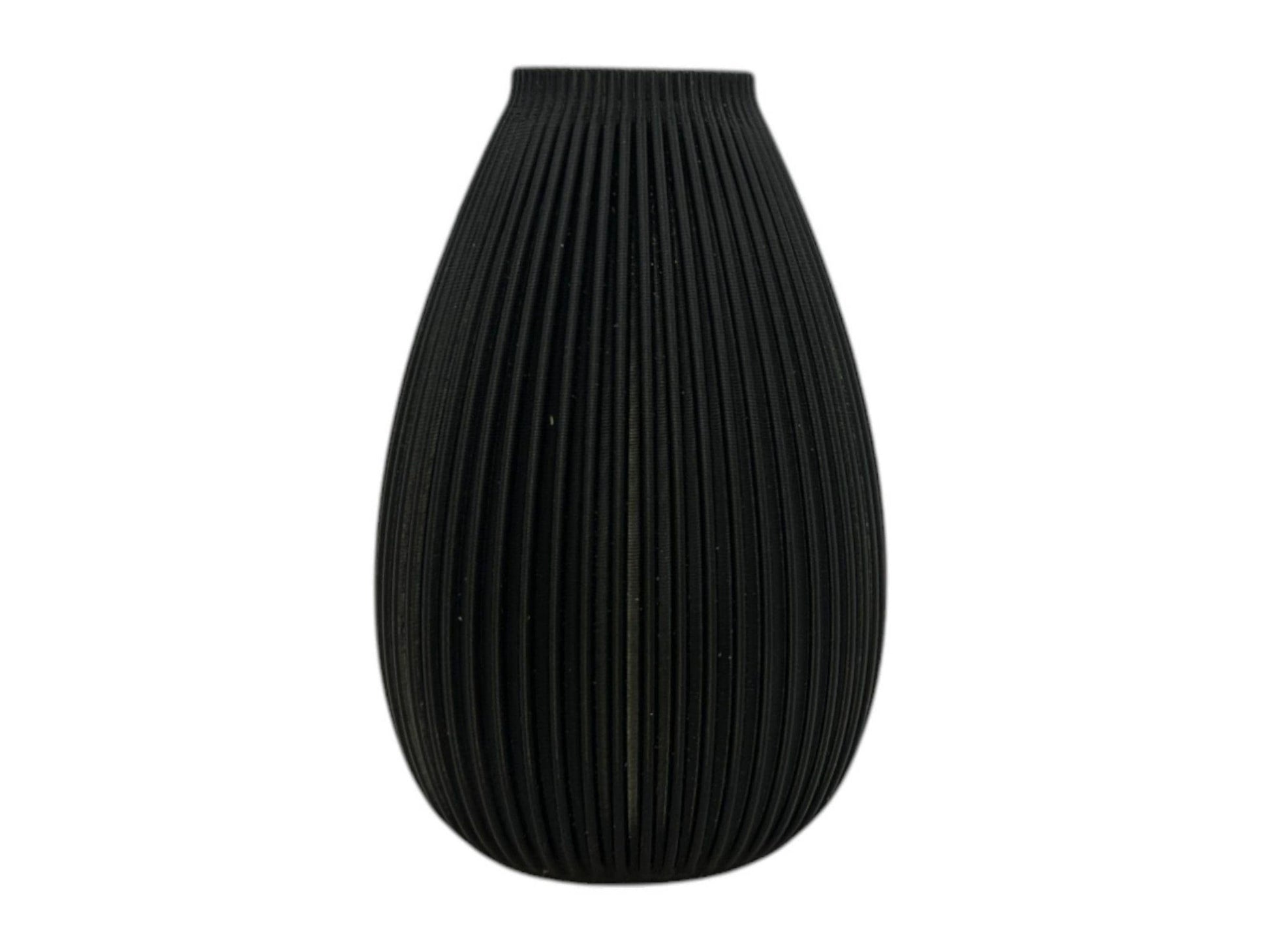 Modern Decorative Black Vase for Artificial Plant| Minimalist Design| 3D Printed| Small and Medium Size| Housewarming Gift| Mothers Day Gift