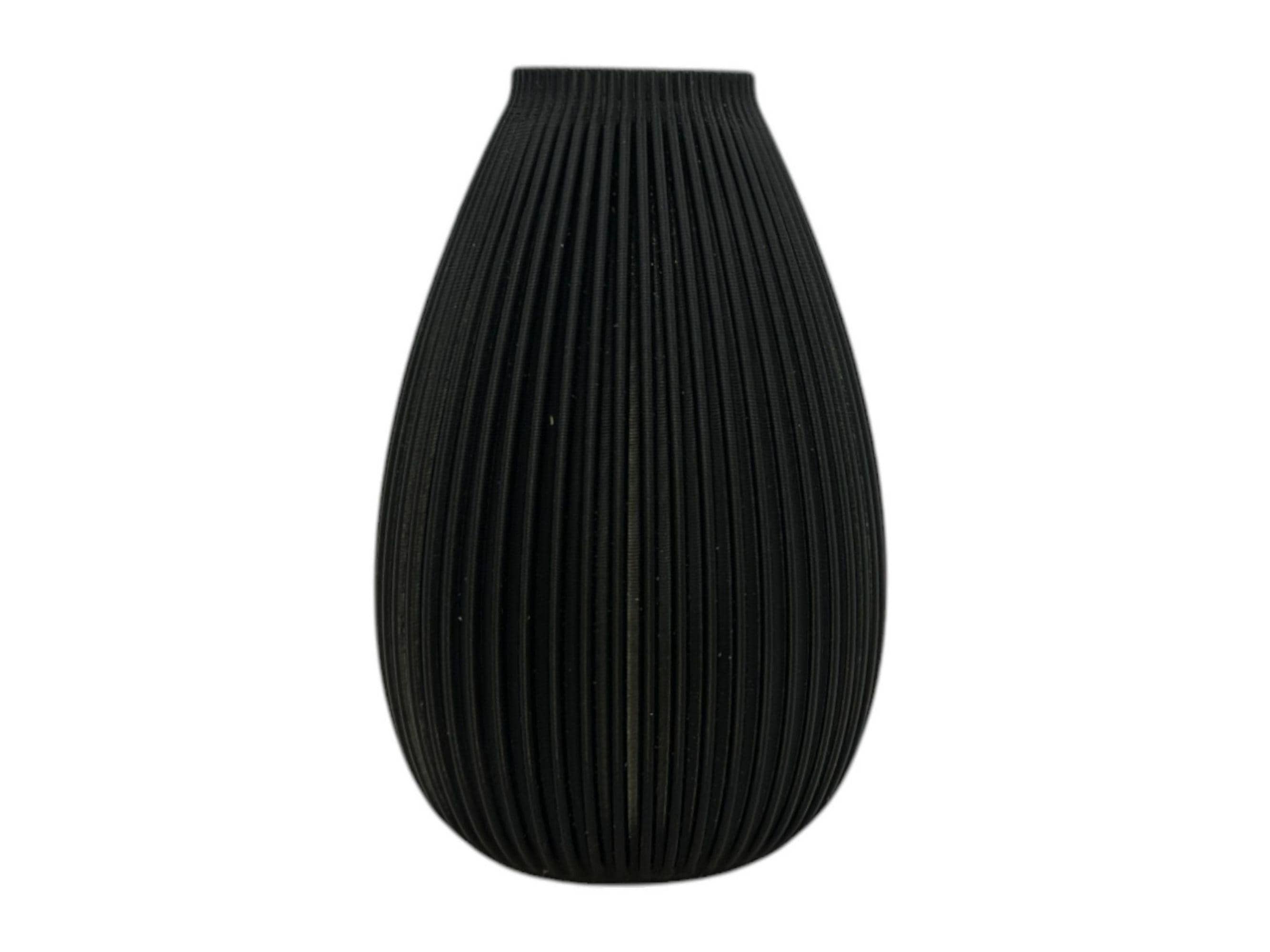 Modern Decorative Black Vase for Artificial Plant| Minimalist Design| 3D Printed| Small and Medium Size| Housewarming Gift| Mothers Day Gift