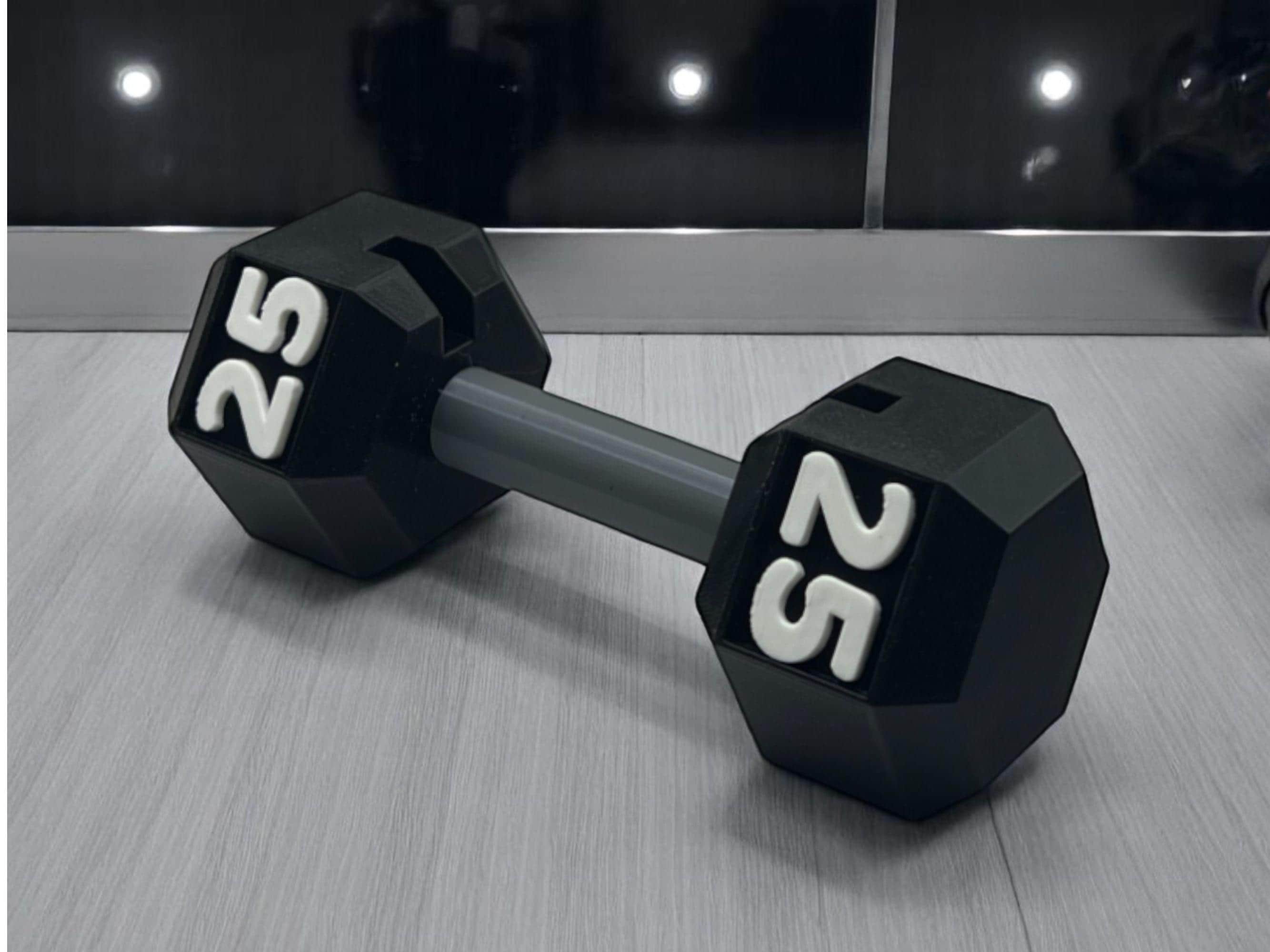 Dumbbell Business Card Holder| 25 lb Gym Desk Decor| 3D Printed Gift for Trainers, Coaches, Fitness Studios, and Sports Businesses| Weights