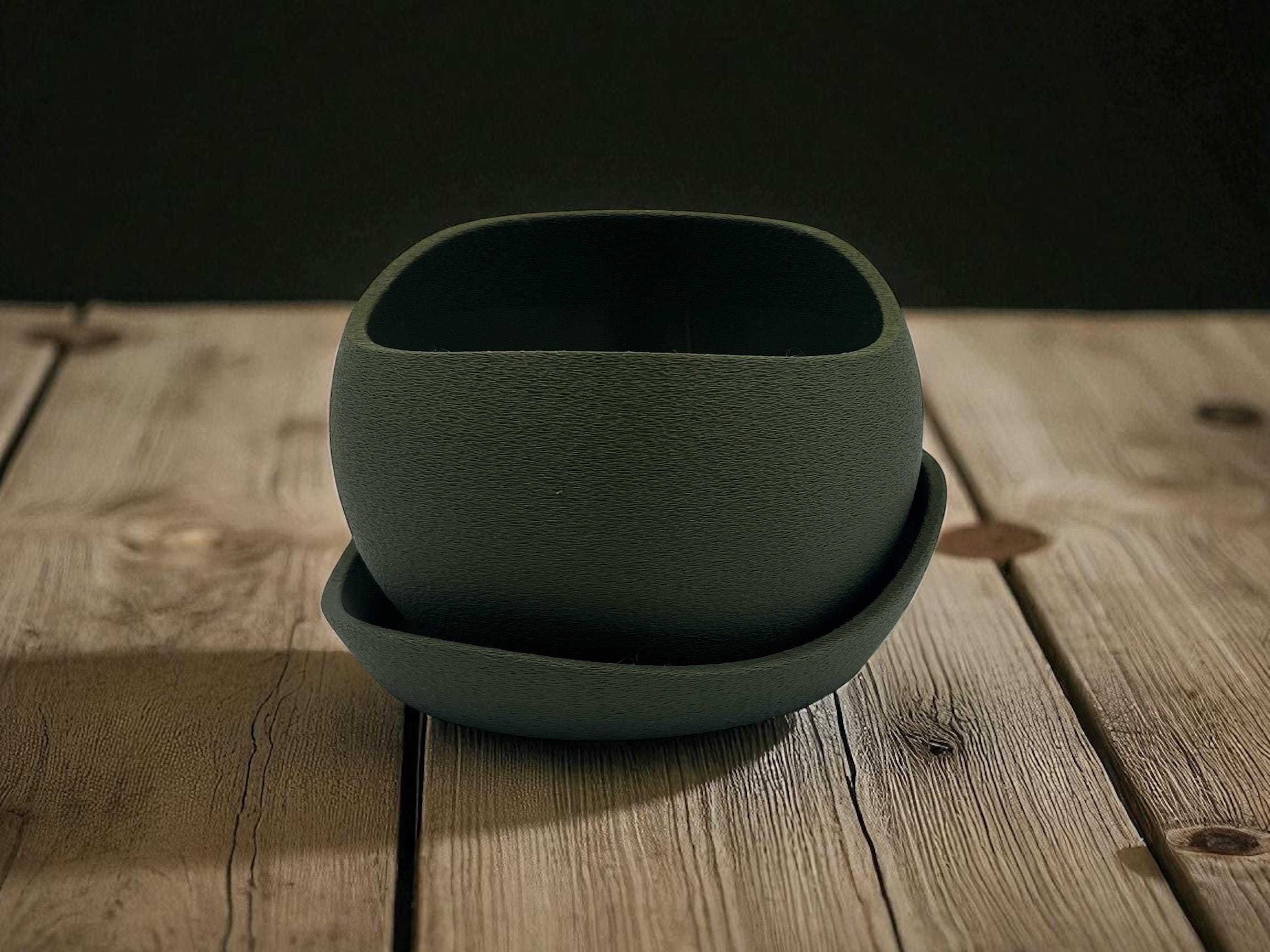 Modern Plant Pot with Removable Drip Saucer | Minimalist Planter for Indoor Plants, Succulents| Home Decor| gift| Housewarming| Mothers Day
