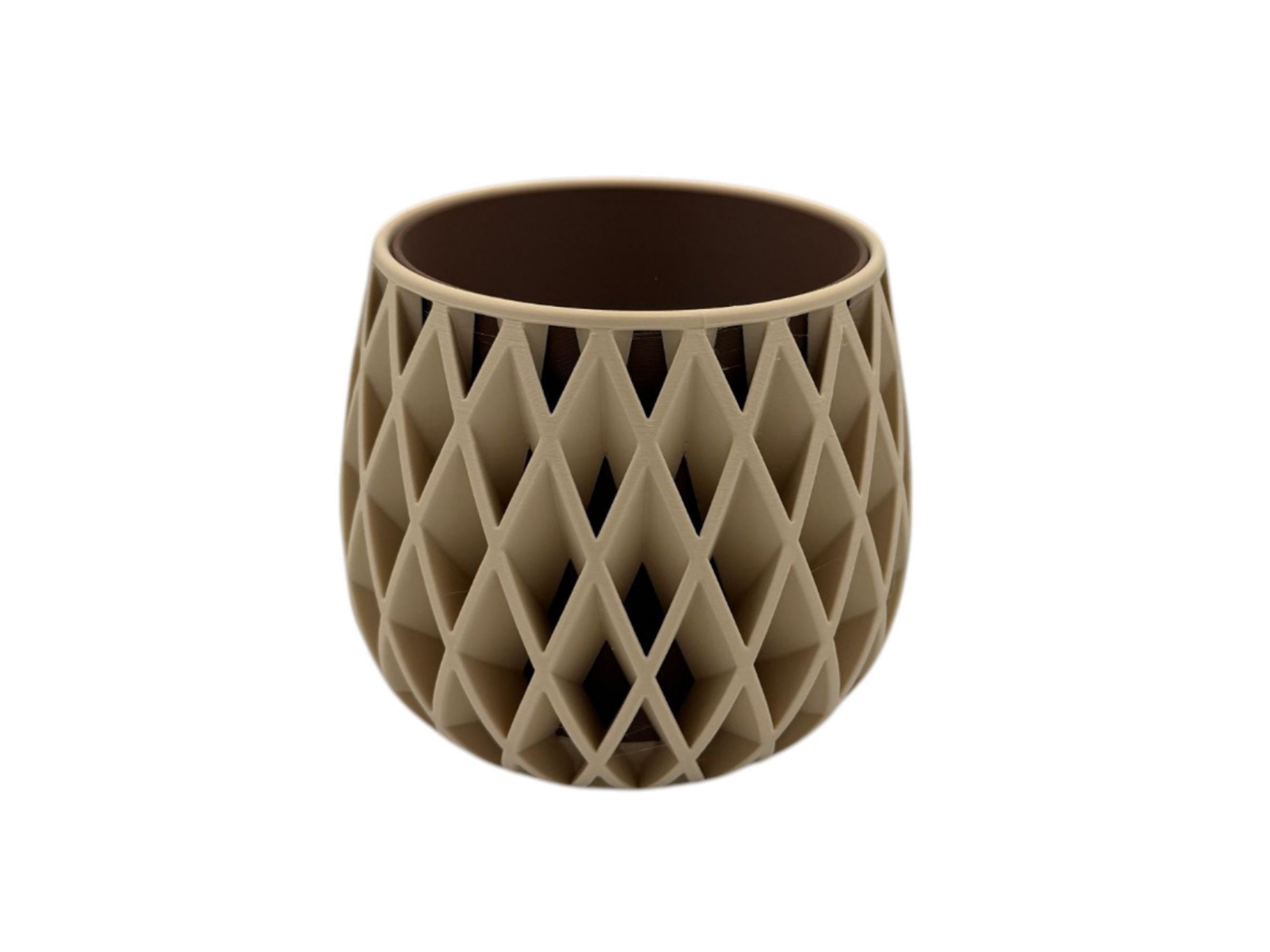 Modern Planter with Drip Plate Insert| Housewarming Gift| Indoor Plants| Succulents| Cactus - Grey