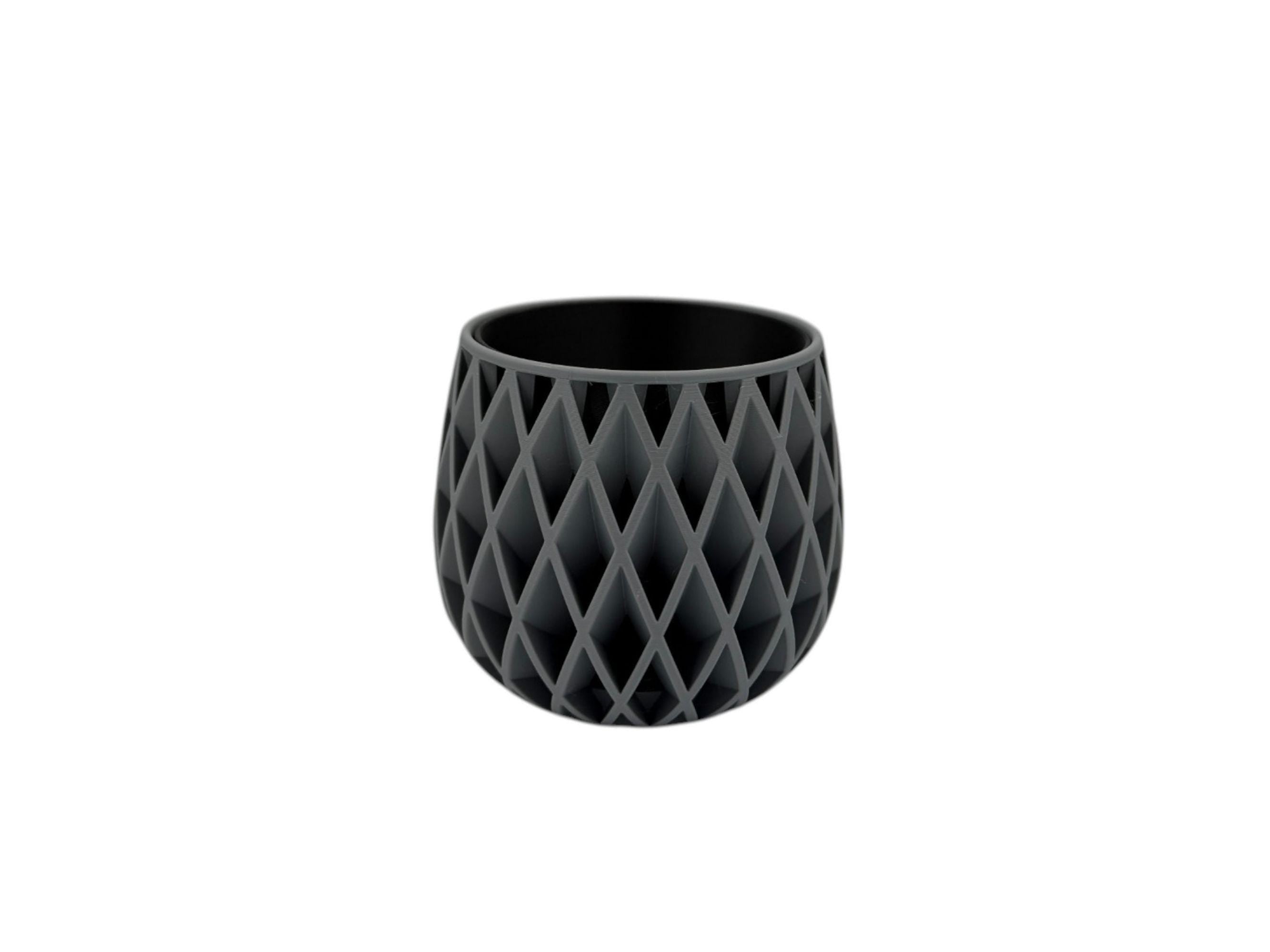 Modern Planter with Drip Plate Insert| Housewarming Gift| Indoor Plants| Succulents| Cactus - Black